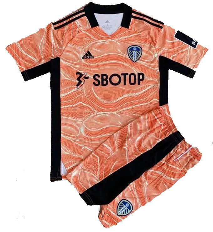 Kit infantil Goleiro I Leeds United 2021 2022 Adidas oficial